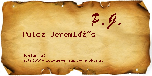 Pulcz Jeremiás névjegykártya